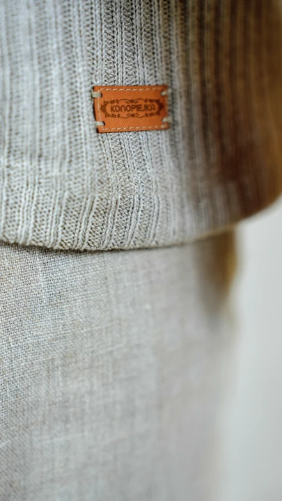 Sweter, bluza męska LONG SLEVE - 100% len / rozmiar M