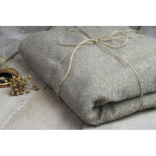 Lniany Ręcznik Frotte - Peeling - Masaż / Naturalny