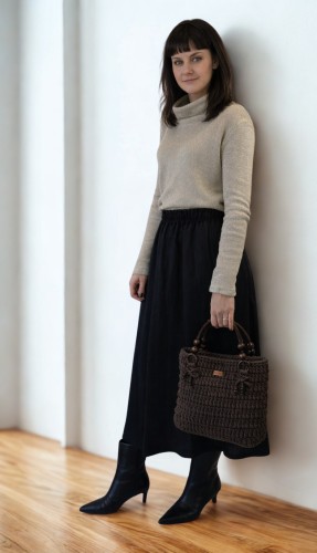 GOLF dzianinowy 100% LEN / rozmiar S/M