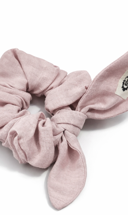 Lniane gumeczki z wiązaniem " Uszka "