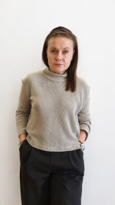 Sweter damski, Bluza - LEN 100%, kolor naturalny