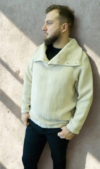 Buza męska z wysoką stójką - M/L małe XL