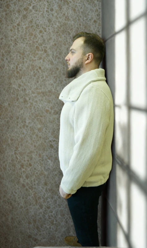 Buza męska z wysoką stójką - M/L małe XL