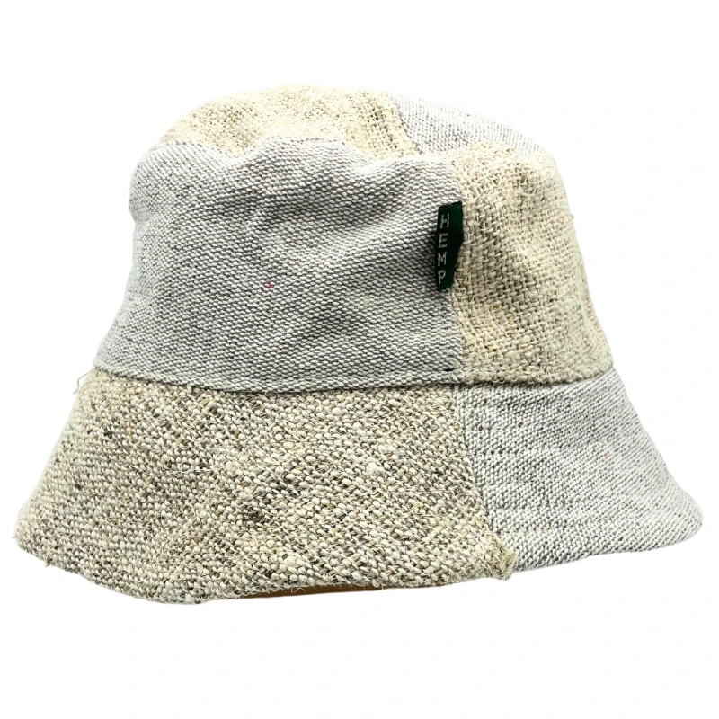 Kapelusz Bucket Hat z Bawełny i Konopi - Naturalny