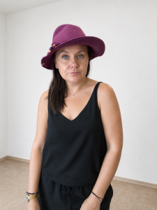Kapelusz ze sznurka bawełnianego
