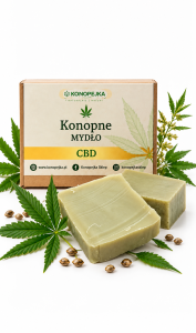 Mydło konopne CBD w kostce, 100 g
