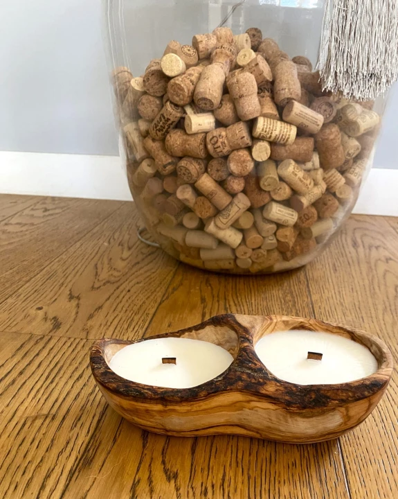 Sojowa Świeca Zapachowa w Drewnie Bergamotka i Limonka DKRS23