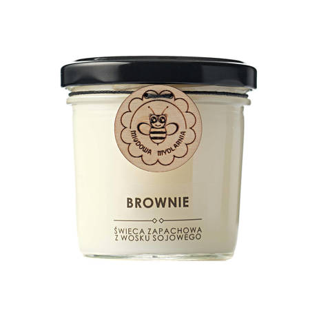 Świeca Sojowa w słoiczku - BROWNIE, 120 ml