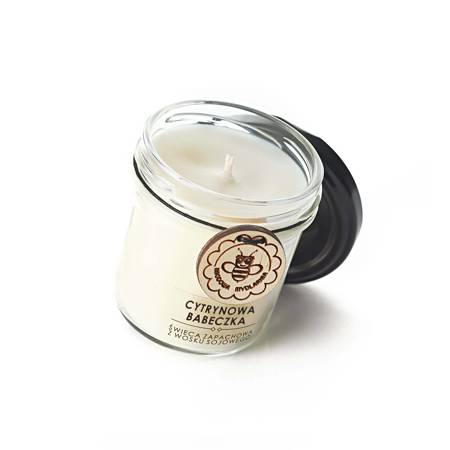 Świeca Sojowa w słoiczku - CYTRYNOWA BABECZKA, 120 ml